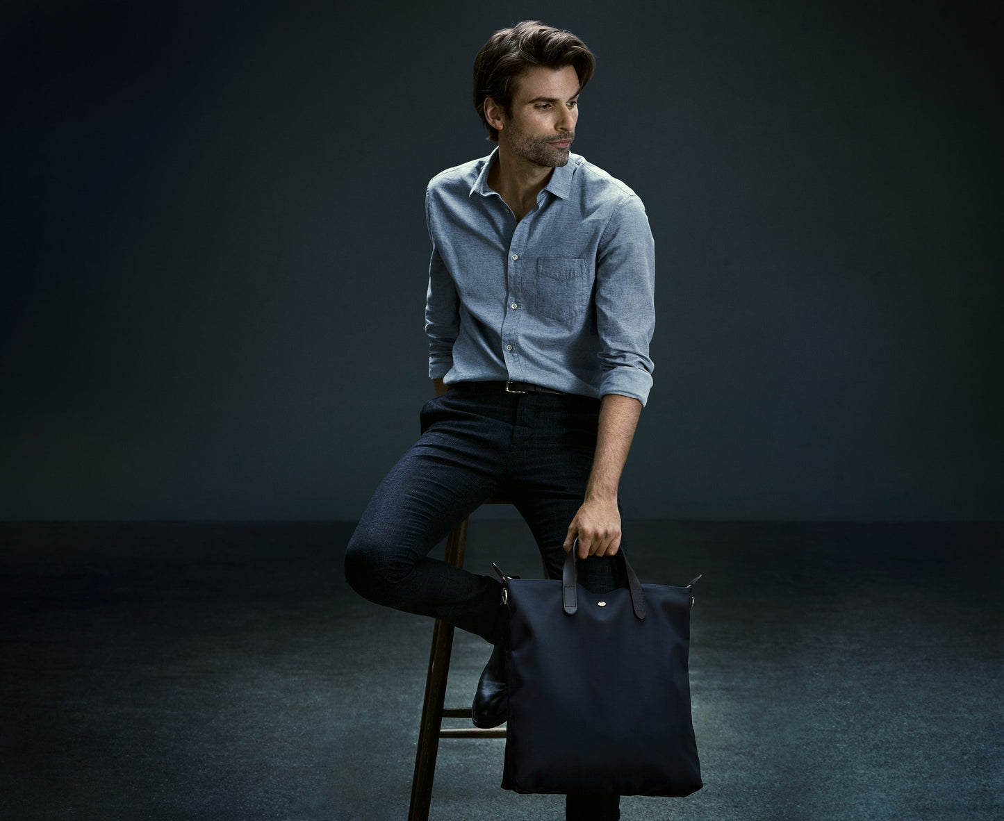 Shopper - Palm Jacquard/Cuoio