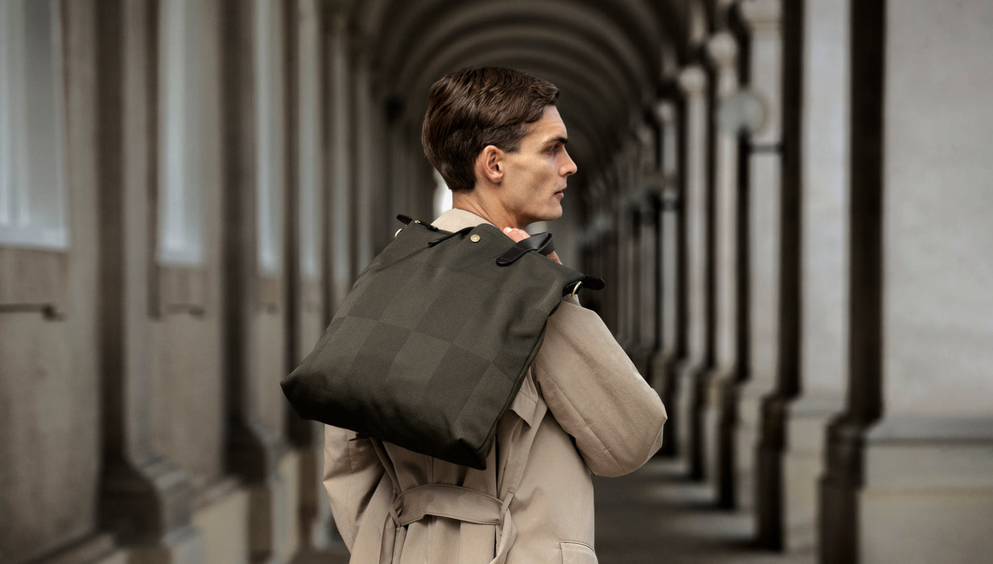Shopper - Ocean Jacquard/Black