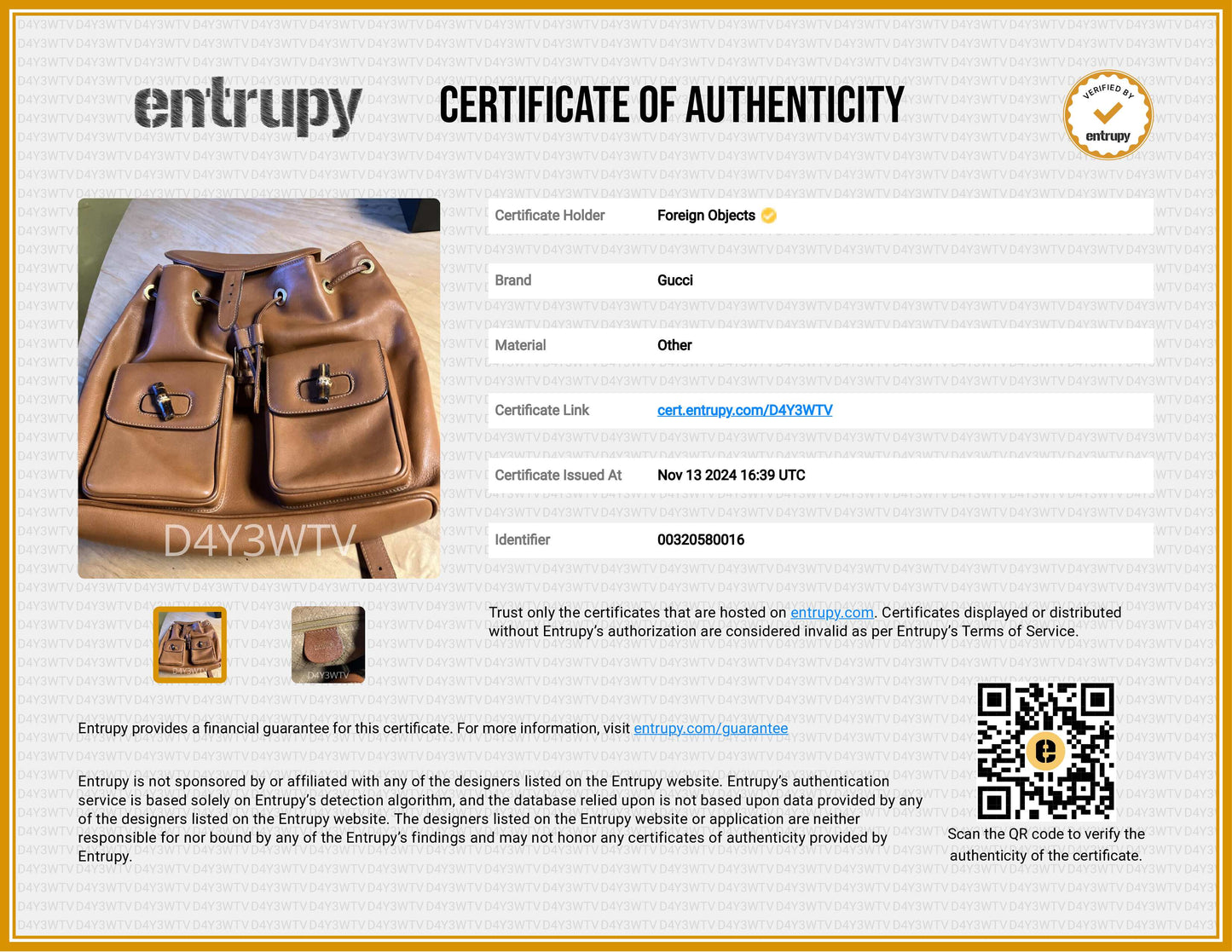 STRAPSTORY - GGC4 BAG - 3095